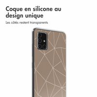 imoshion Coque Design Samsung Galaxy A51 - Graphic Lines Beige