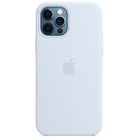 Apple Coque en silicone MagSafe Apple iPhone 12 (Pro) - Cloud Blue