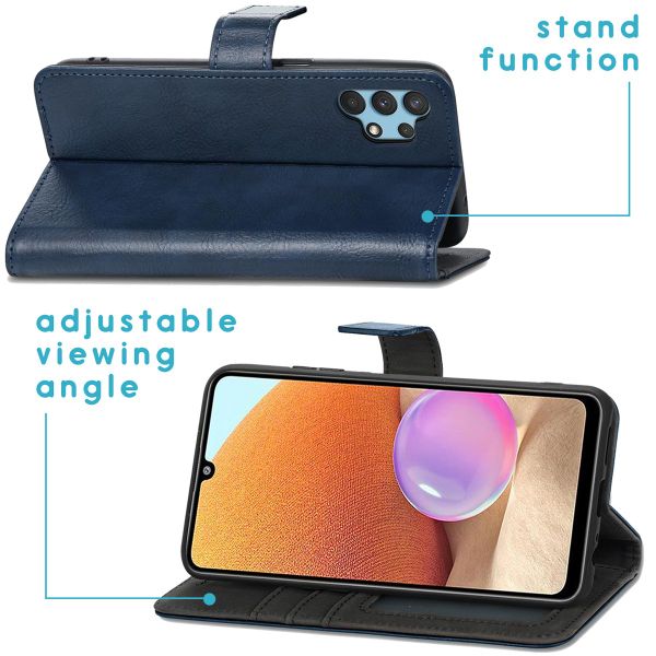 imoshion Étui de télephone portefeuille Samsung Galaxy A32 (4G) - Bleu foncé
