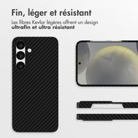 Accezz Coque Kevlar® MagSafe Samsung Galaxy S24 - Noir