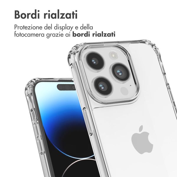 imoshion Coque avec dragonne + bracelet Apple iPhone 14 Pro - Perles Cœurs