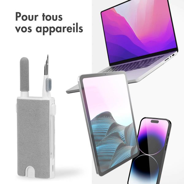 imoshion 5 en 1 Kit de Nettoyage Apple AirPods - Outil de nettoyage pour Apple AirPods, smartphones et écouteurs