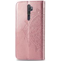 Etui de téléphone portefeuille Mandala Oppo A5/A9 (2020)