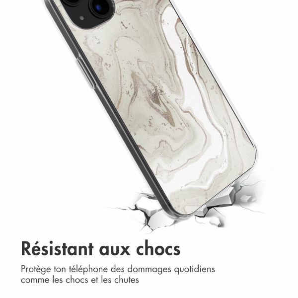 imoshion Coque design pour iPhone 13 - Sandy Marble