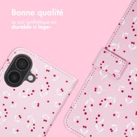 imoshion Étui de télephone portefeuille Design Apple iPhone 17 - Blush Berries