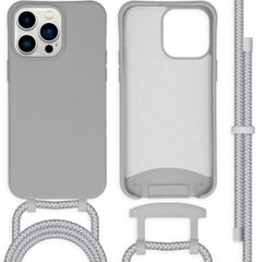 imoshion Coque de couleur avec cordon amovible Apple iPhone 14 Pro Max - Gris
