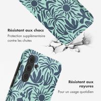 Selencia Coque arrière Vivid Samsung Galaxy A55 - Tropical Vibes Light Blue