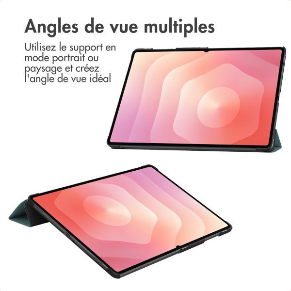 imoshion Coque tablette Trifold Samsung Galaxy Tab S11 Ultra - Vert foncé