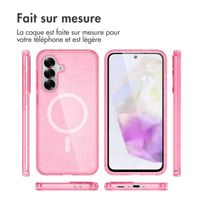 imoshion Coque Pailletée avec MagSafe Samsung Galaxy A36 - Paillettes Rose