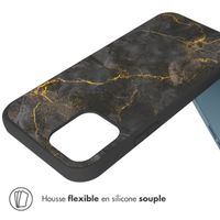 imoshion Coque Design Apple iPhone 12 (Pro) - Black Marble