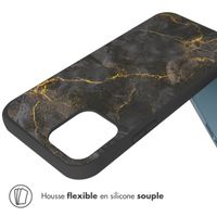 imoshion Coque Design iPhone 12 (Pro) - Black Marble