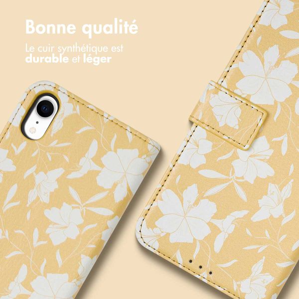 imoshion ﻿Étui de téléphone portefeuille Design iPhone Xr - Yellow Flowers