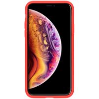 Accezz Coque Liquid Silicone iPhone Xs / X - Rouge