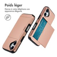 imoshion Coque arrière avec porte-cartes Apple iPhone 17 - Rose Doré