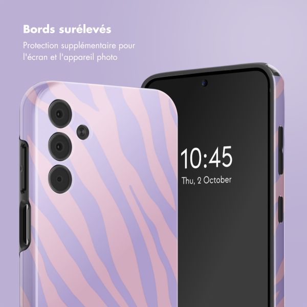 Selencia Coque arrière Vivid Samsung Galaxy A15 (5G) - Zebra Light Pink Lilac