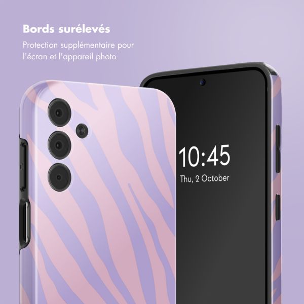 Selencia Coque arrière Vivid Tough Samsung Galaxy A15 (5G/4G) - Zebra Light Pink Lilac