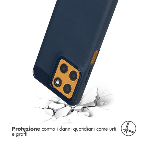 imoshion Coque Brushed Motorola Moto G15 / G15 Power - Bleu foncé