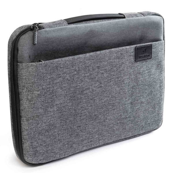 imoshion Pochette ordinateur 13-14 pouces - Pochette ordinateur avec poignée - Convient aux ordinateurs portables jusqu'à 13-14 pouces - Gris