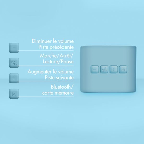 imoshion Kids Karaoke Set - Enceinte et micro - Soft Blue