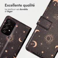 imoshion Étui de télephone portefeuille Design Samsung Galaxy A52(s) (5G/4G) - Sky Black