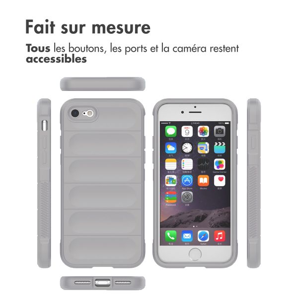 imoshion Coque arrière EasyGrip iPhone SE (2022 / 2020) / 8 / 7 - Gris