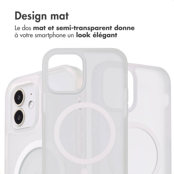 imoshion Coque Color Guard avec MagSafe iPhone 12 (Pro) - Blanc