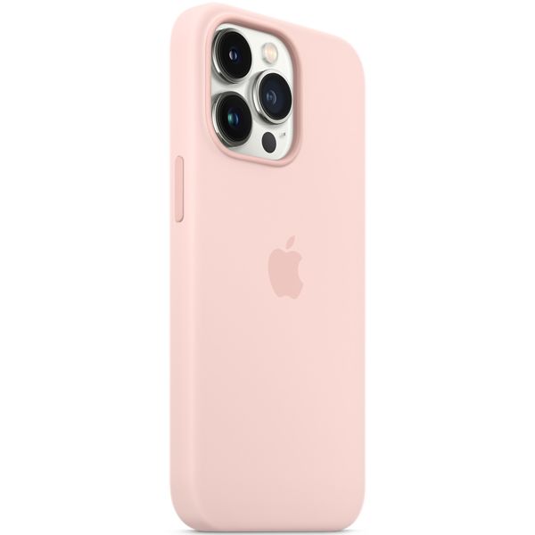 Apple Coque en silicone MagSafe Apple iPhone 13 Pro Max - Chalk Pink