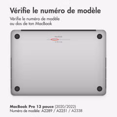 imoshion Coque Laptop Apple MacBook Pro 13 pouces (2020 / 2022) - Noir