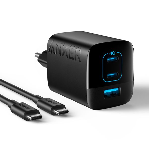Anker Chargeur mural 336 | Chargeur rapide 67 Watt - USB-A + 2x USB-C - Noir