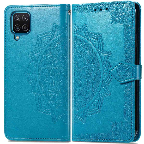 imoshion Etui de téléphone portefeuille Mandala Samsung Galaxy M22 / A22 (4G) - Turquoise