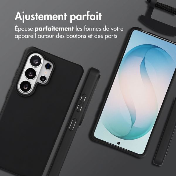imoshion Coque arrière Color avec cordon amovible et MagSafe Samsung Galaxy S26 Ultra - Noir
