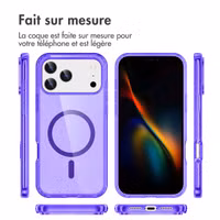 imoshion Coque Pailletée avec MagSafe Apple iPhone 17 Pro - Violet