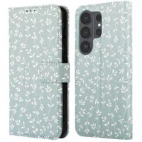 imoshion Étui de télephone portefeuille Design Samsung Galaxy S26 Ultra - Smoke Green Flowers