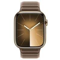 Apple Bracelet à maillons magnétique FineWoven Apple Watch Series 1-10 / SE / Ultra (2) - 42/44/45/46/49 mm - Taille S/M - Taupe