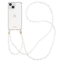 imoshion Coque avec dragonne + bracelet Apple iPhone 13 - Perles Cœurs