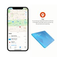 Fixed Tag Card - Tracker Bluetooth pour iOS - Bleu