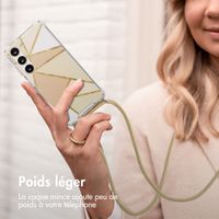 imoshion Coque Design avec cordon Samsung Galaxy S23 - Beige Graphic