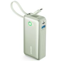 Anker Nano | Powerbank 10.000 mAh - 30 Watt - Câble USB-C intégré - Vert