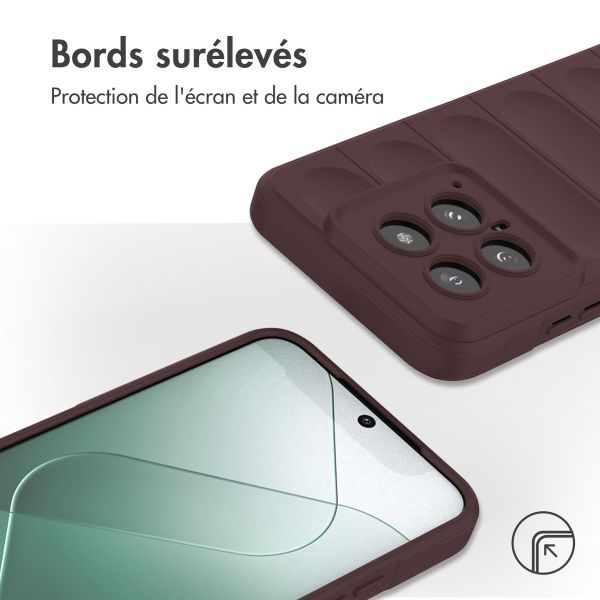 imoshion Coque arrière EasyGrip Xiaomi 14 - Aubergine