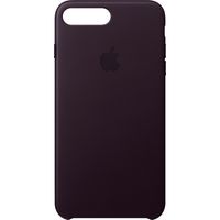 Apple Coque en cuir Luxe iPhone 8 Plus / 7 Plus - Aubergine