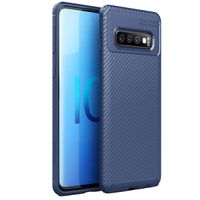 imoshion Coque silicone Carbon Samsung Galaxy S10 - Bleu