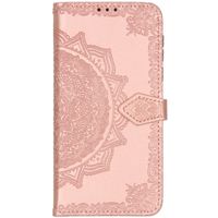 Etui de téléphone Mandala Motorola One Macro - Rose clair