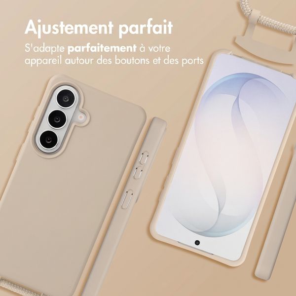 imoshion Coque arrière Color avec cordon amovible et MagSafe Samsung Galaxy S26 - Nude