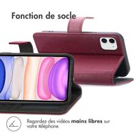 imoshion Étui de télephone portefeuille Apple iPhone 11 - Bordeaux