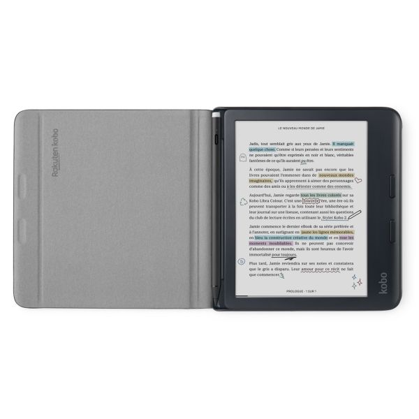 Kobo Étui de liseuse Notebook SleepCover Kobo Libra Colour - Black