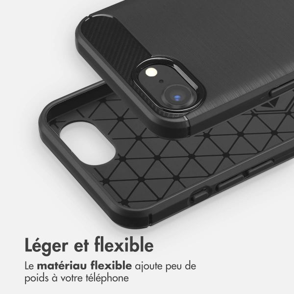 imoshion Coque Brushed Apple iPhone 16e - Noir