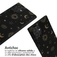 imoshion Coque design en silicone avec cordon Samsung Galaxy S22 Ultra - Sky Black