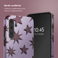 Selencia Coque arrière Vivid Tough Samsung Galaxy A55 - Stars Plum Lilac