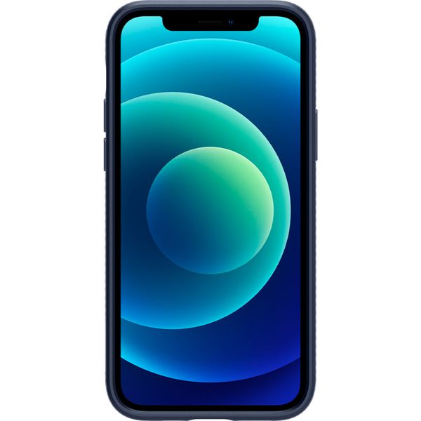 Spigen Coque Liquid Air™ Apple iPhone 12 (Pro) - Bleu foncé