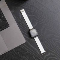 imoshion Bracelet en cuir magnétique Apple Watch Series 1 - 11 / SE / Ultra (44/45/46/49 mm) - Blanc